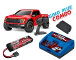Traxxas Ford F-150 Raptor-R 4x4 VXL rot Gold Plus Combo TRX101076-4-RED-GOLD-PLUS-COMBO