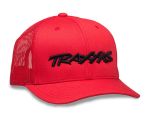 Traxxas Kappe Curved Bill rot mit Logo schwarz TRX1182-RBL