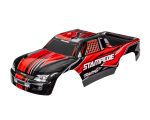 Traxxas Karosserie Stampede rot komplett TRX3651