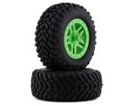 Traxxas SCT Split Spoke Reifen auf grüner Felge TRX5892G