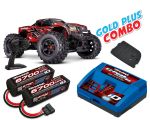 Traxxas X-Maxx 8S rot Belted Gold Plus Combo TRX77096-4-RED-GOLD-PLUS-COMBO